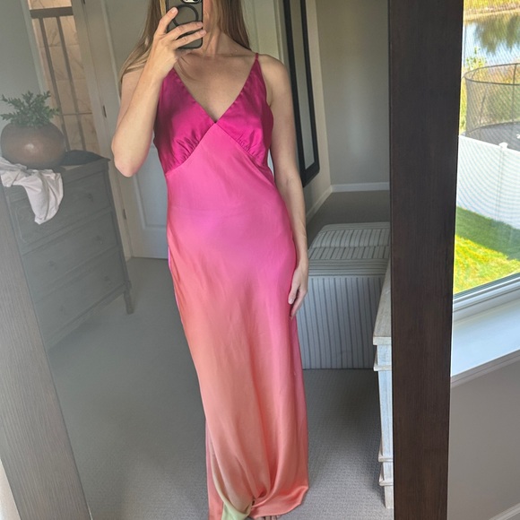 12th Tribe Pink and Orange Dress - Picture 2 of 4